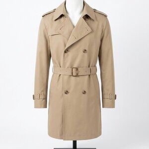 Misty Harbor Trench Coat Mens 44R Belted Double Breasted